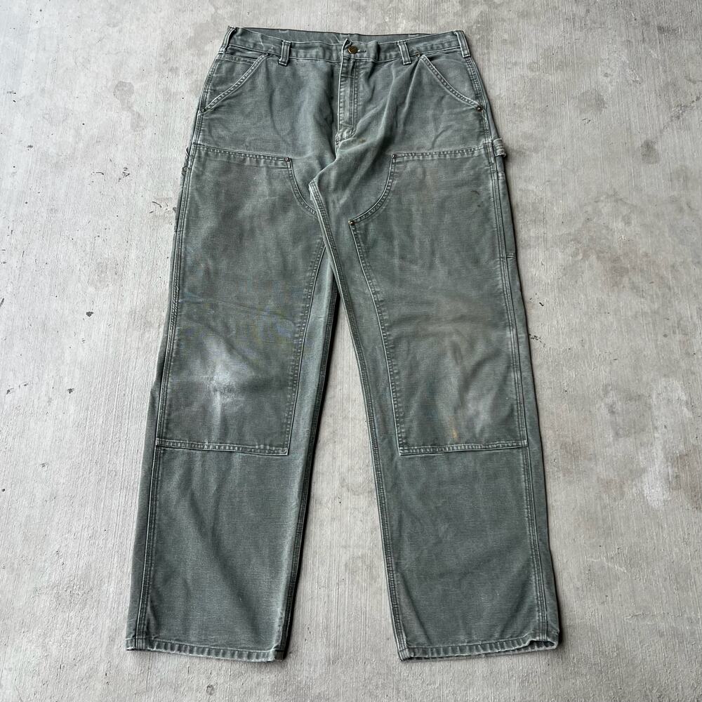 Carhartt MOS green double knee work wear carpenter pants